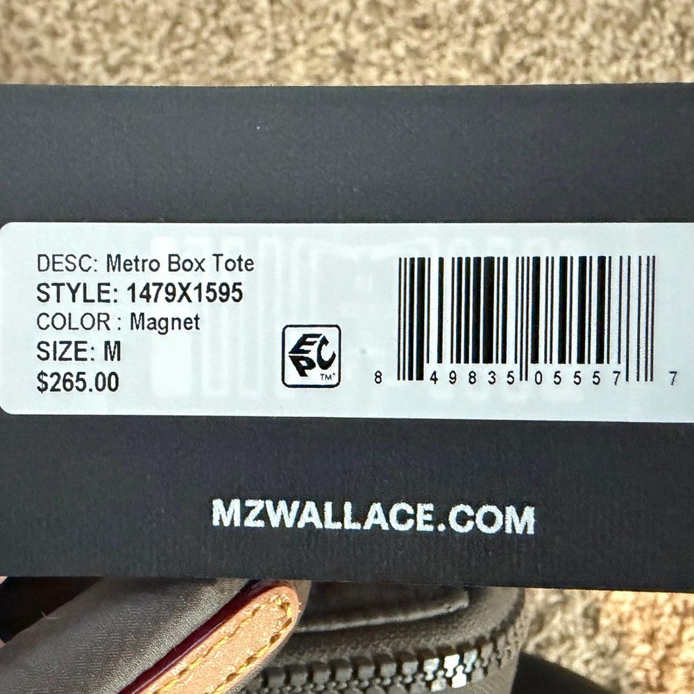 MZ Wallace Metro Box Tote in Medium. - Picture 4 of 4